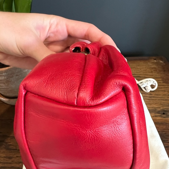 Mansur Gavriel Mini Cloud Clutch with Chain in Flame - Picture 10 of 13